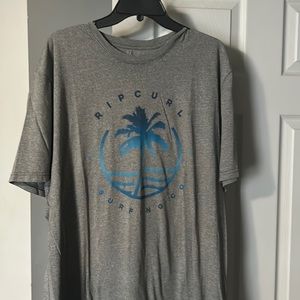 Mens grey t-shirt with tropical graphic